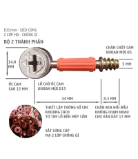 Ốc Cam Liên Kết D15