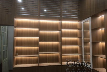 Thi Công nhôm đèn led kệ trang trí tại Quận 12